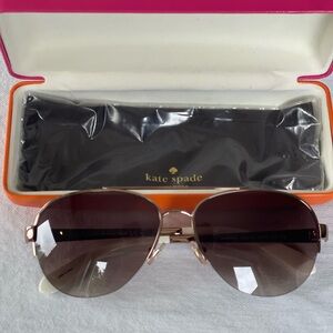 Kate Spade Brown Aviator Sunglasses